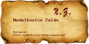 Nedelkovics Zalán névjegykártya