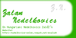 zalan nedelkovics business card